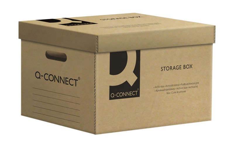 Q-CONNECT Pudło archiwizacyjne , karton, zbiorcze, szare KF15850