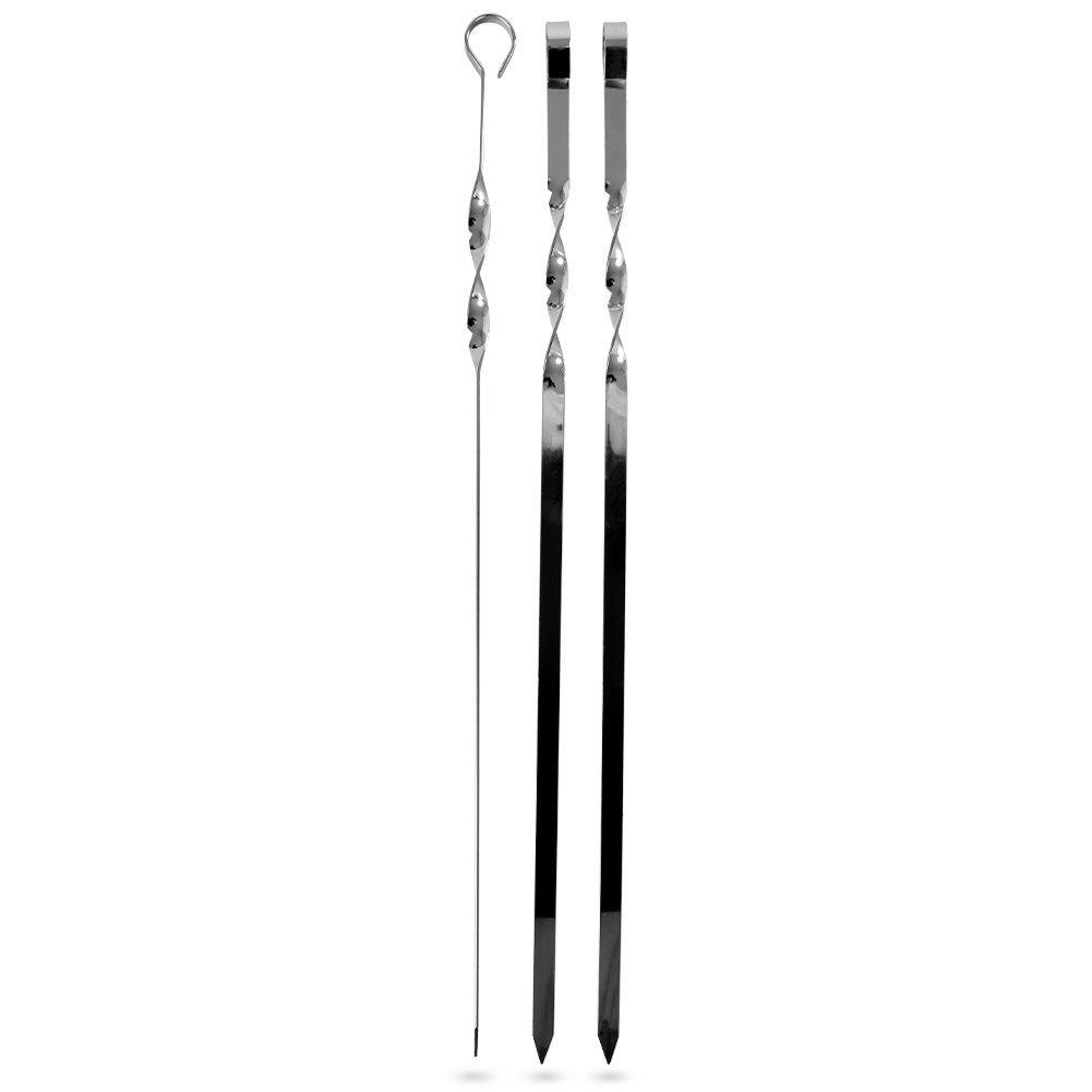 Szpikulce do szaszłyków / długie wykałaczki metalowe zestaw 3 szt. 45 cm kod: O-489100