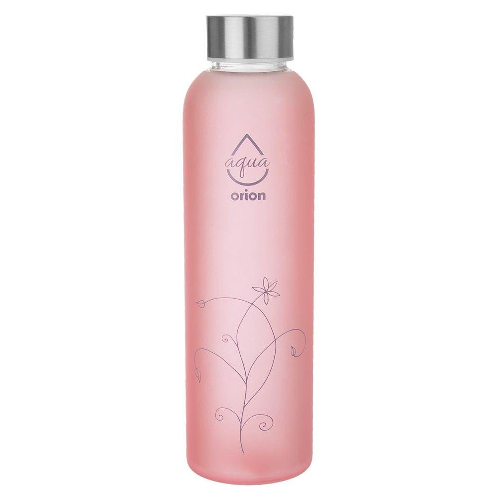 Orion Butelka szklana bidon na wodę sok lemoniadę smoothie koktajl kwiaty 600 ml O-143759 + O-143759