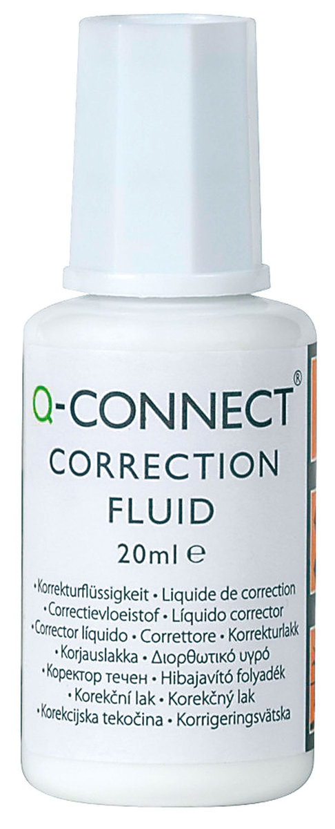Q-Connect Korektor z pędzelkiem 20ml. KF10507