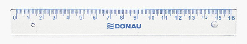 Donau LINIJKA , 16cm, zawieszka, transparentna 7051901PL-00