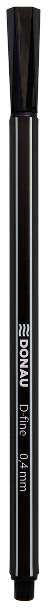 Donau Cienkopis D-Fine, 0,4 mm, czarny 7361011PL-05