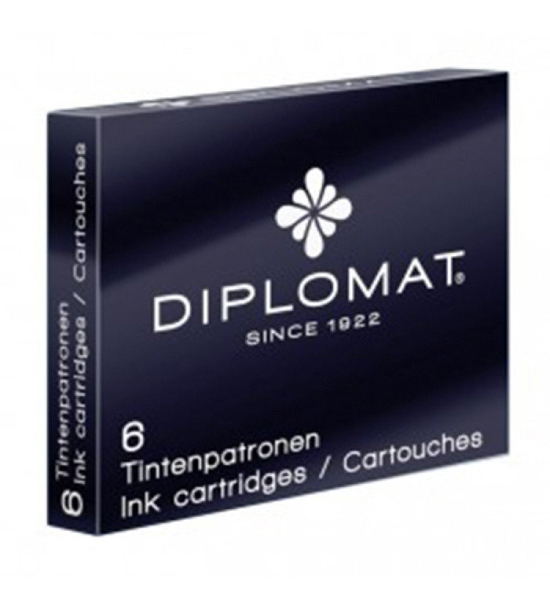 Diplomat INNY Naboje Do Piór 6szt Czarne 105L849 4009746051617