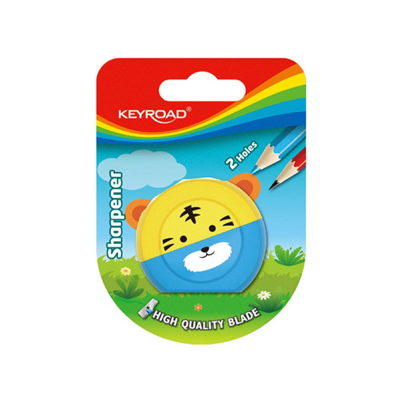 INNY Temperówka Keyroad Speedy Snail Plastikowa Podwójna Blister Mix Kolorów 106L416