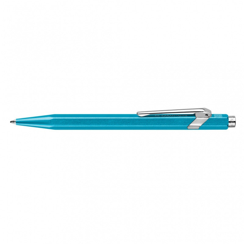 Unbekannt Caran d d'ache 849 ball point Pen, Collection Metal-X Line, wysuwane, turkusowy 849.171