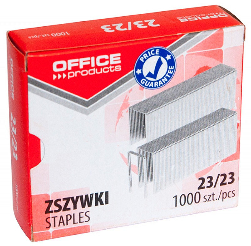 OFFICE PRODUCTS Zszywki OFFICE PRODUCTS 23/23 1000szt 18072389-19
