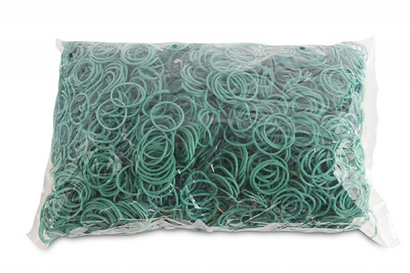OFFICE PRODUCTS Gumki recepturki OFFICE PRODUCTS, średnica 25mm, 1,5x1,5mm, 60% kauczuku, 1000g, zgrzewka, zielone 18102519-02