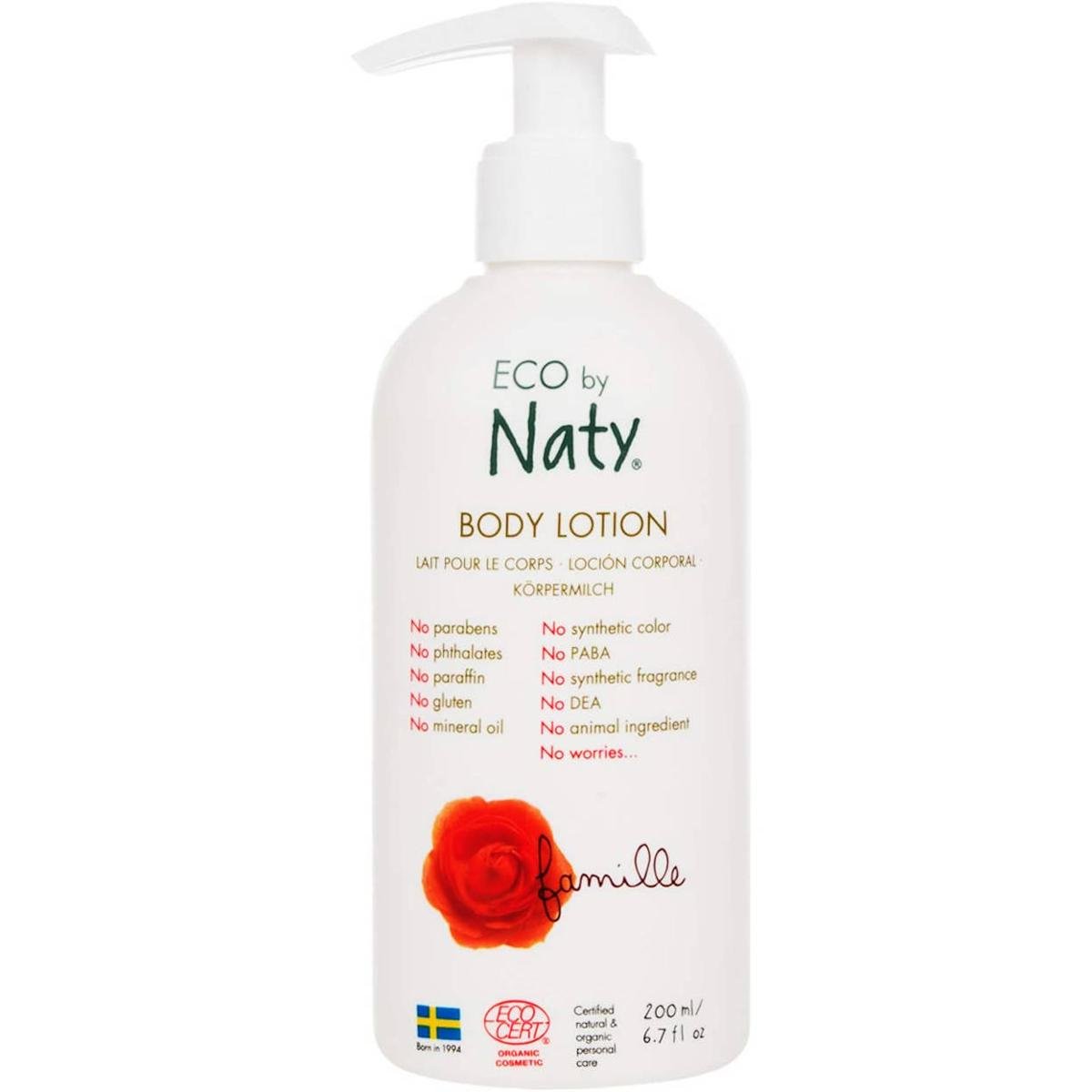 Eco by Naty Naturalny balsam do ciała bez parabenów i szkodliwych substancji 200ml