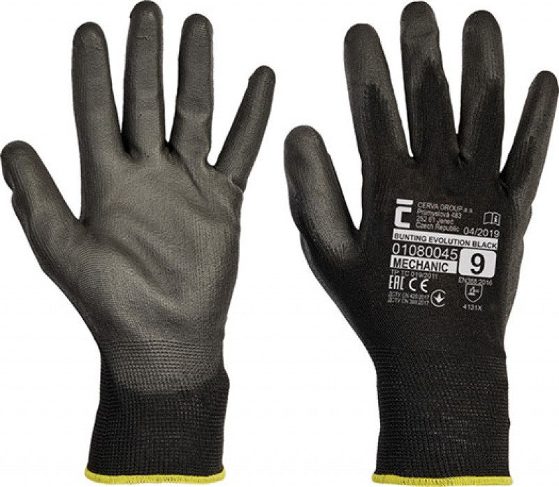 INNY Rękawice Evolution Black Montażowe Rozm 8 Czarne 106L222