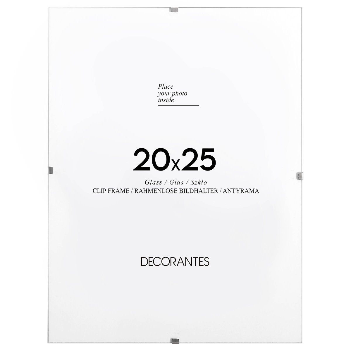 Antyrama ze szkłem 20x25 cm Antyramy wysokiej jakości