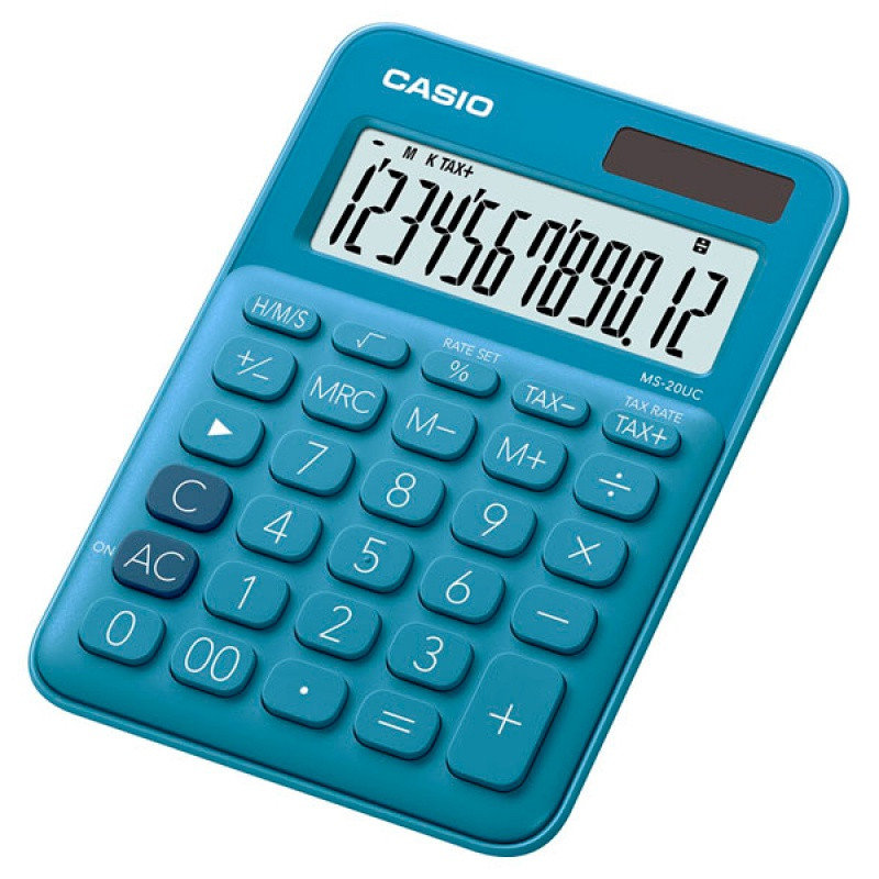 Zdjęcia - Kalkulator Casio   MS 20 UC BU Niebieska 