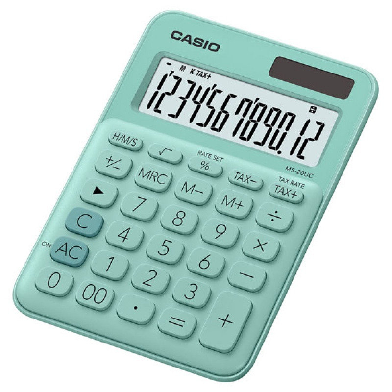 Kalkulator Casio MS 20 UC GN Zielona