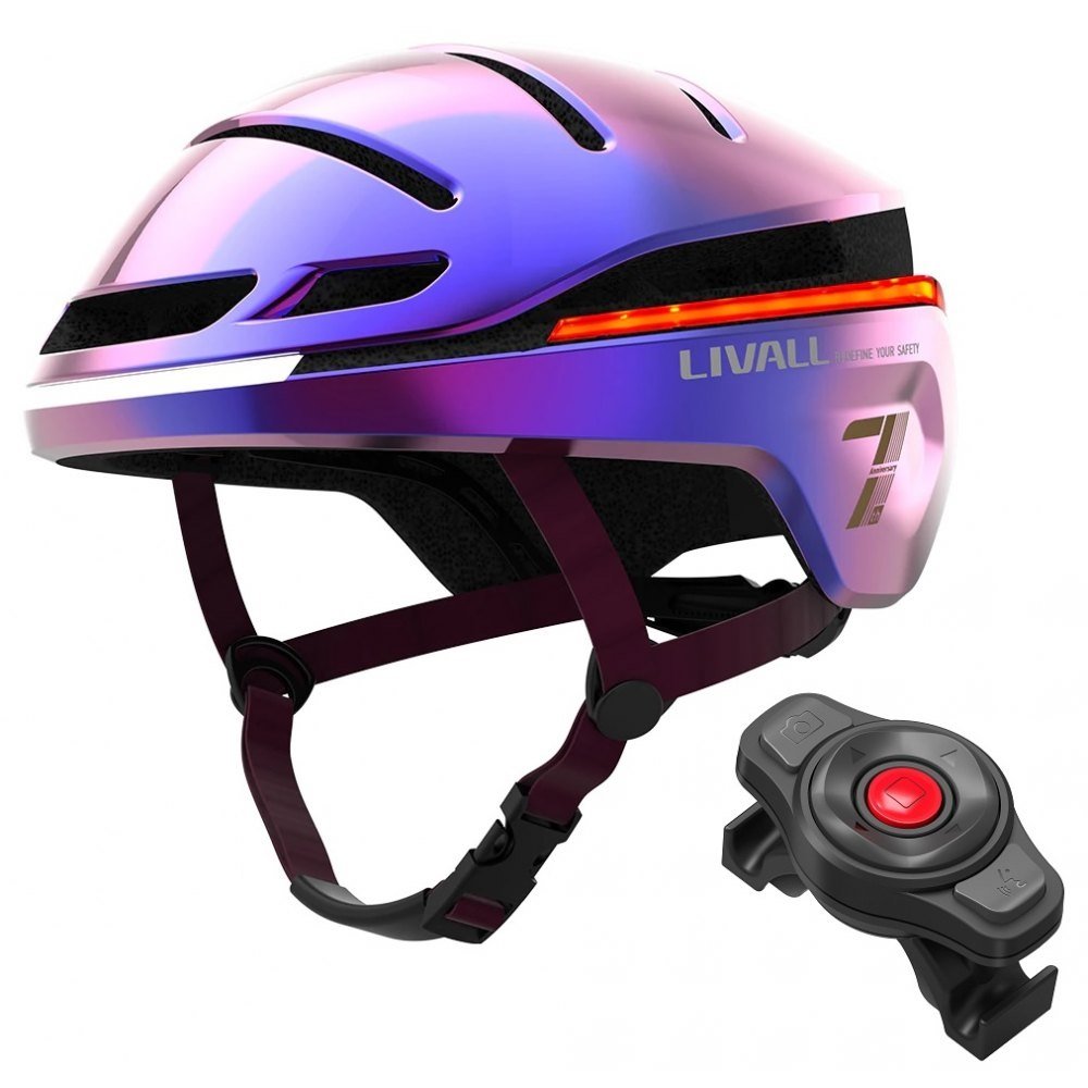 Livall EVO21 Helmet, fioletowy L | 58-62cm 2022 Kaski rowerowe 32001105