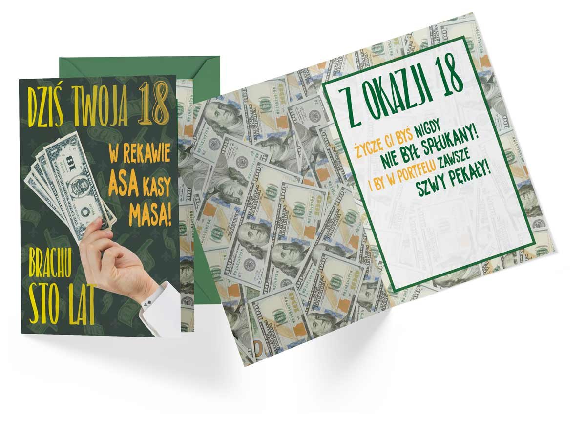 KUKARTKA Karnet B6 PR-399 Urodziny 18 464896
