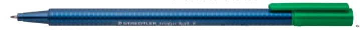 Długopis Triplus Ball F Zielony Staedtler S 437 F-5