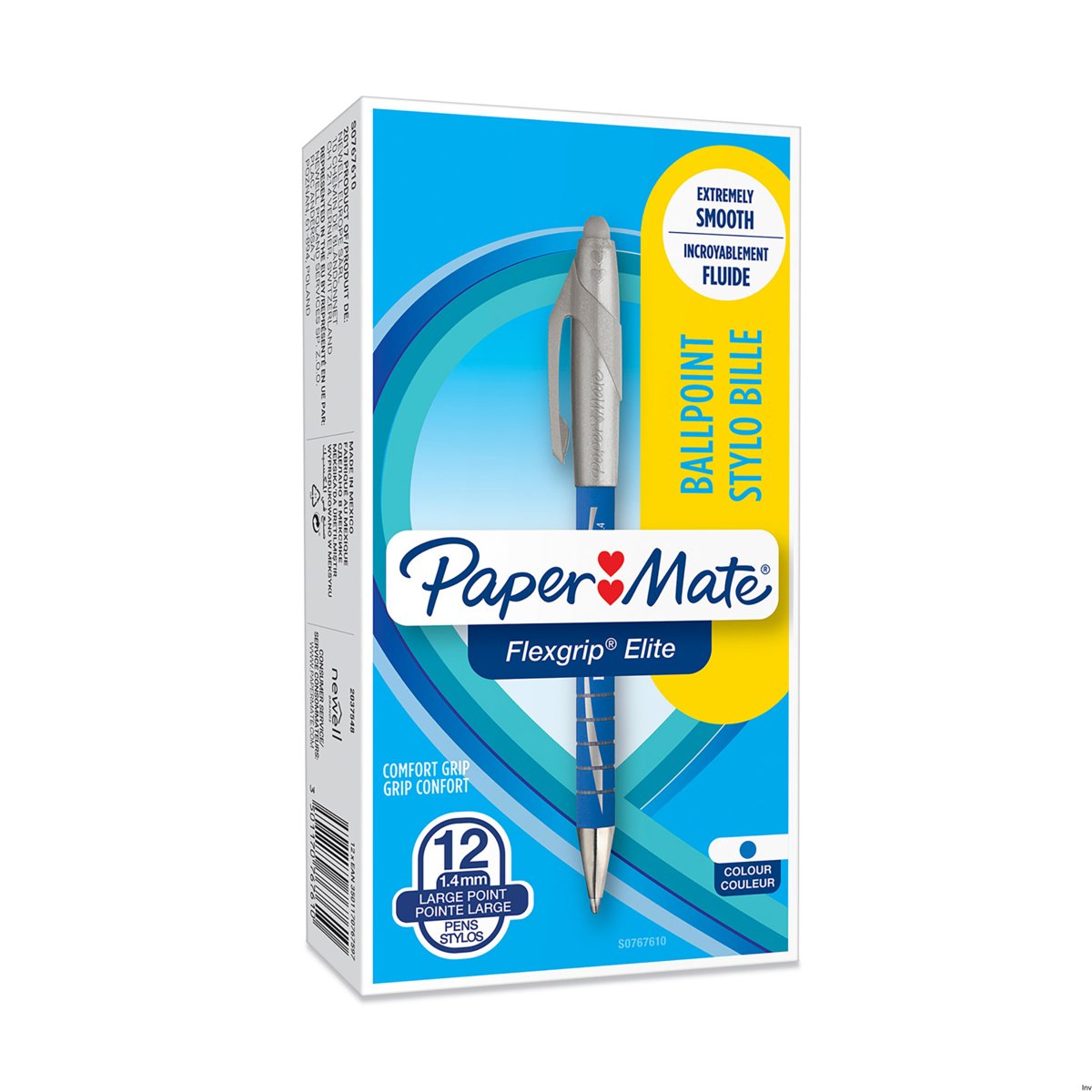 Paper Mate Długopis automatyczny Gr Flexgrip Elit niebieski A 12