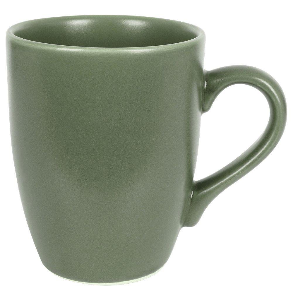 Kubek z uchem do picia kawy herbaty napojów ceramiczny zielony alfa 350 ml kod: O-128871