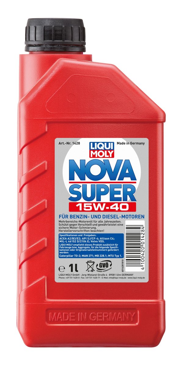 Liqui Moly Olej silnikowy mineralny Nova Super Motorol 15W-40 HD 5l 1426 1426 lu