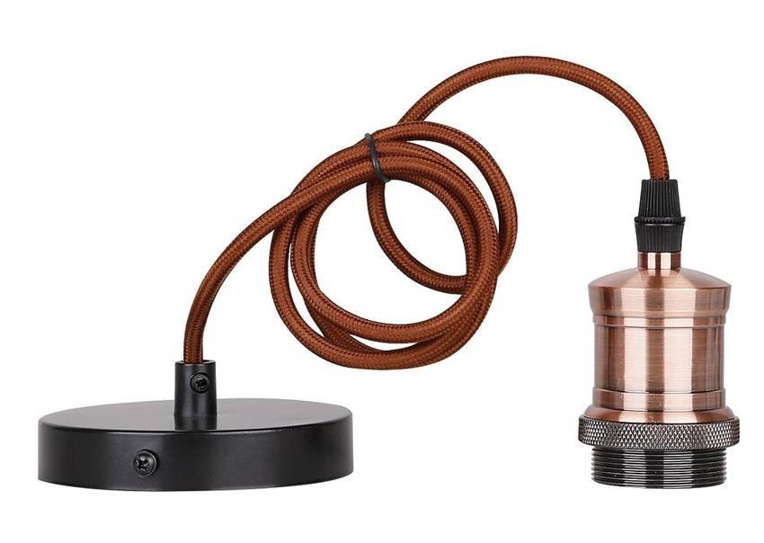 Zawiesie Metalowe Patynowe/Czarne Lampa E27 31-99962