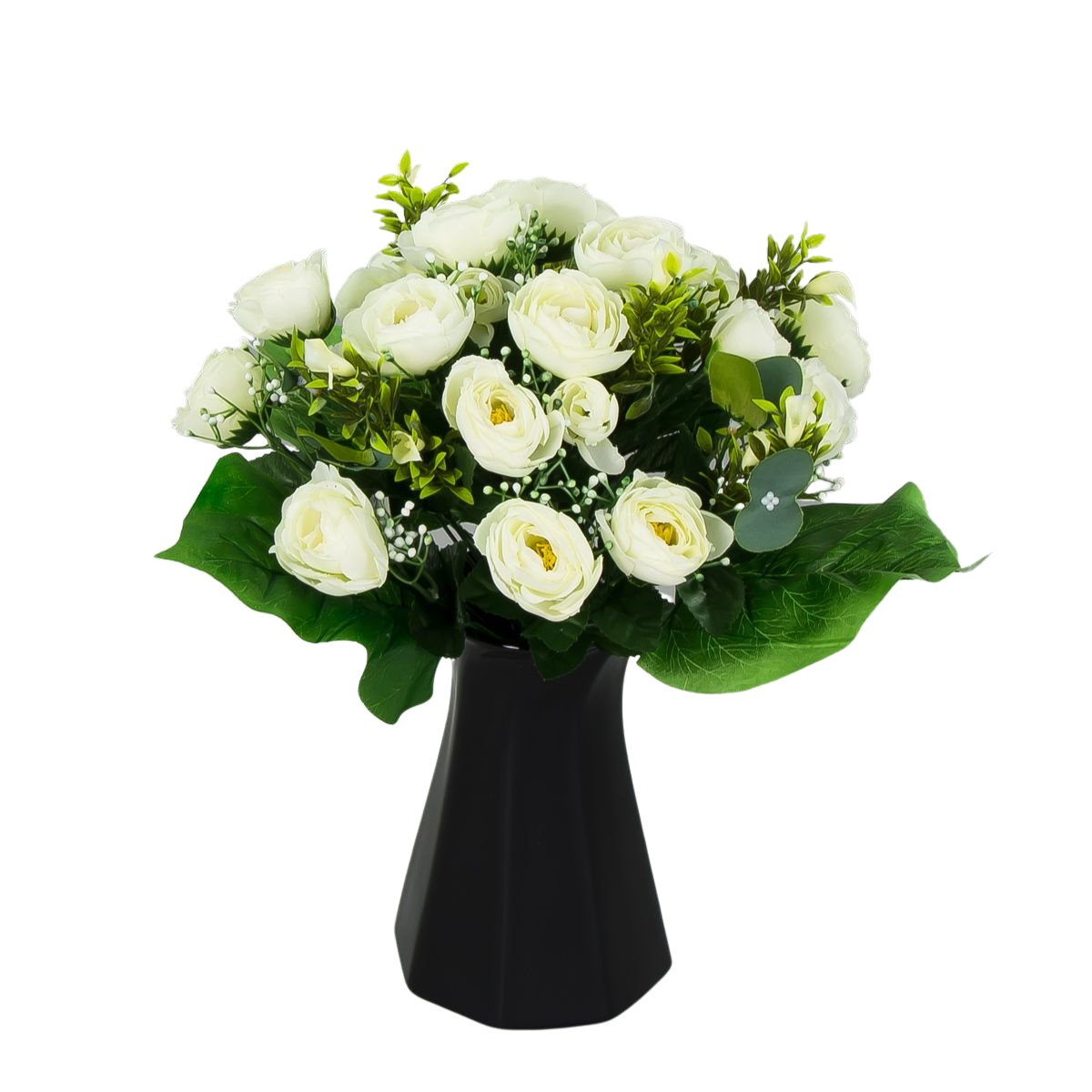 Kamelia Bukiet Biały Do Wazonu 21 Kwiatów