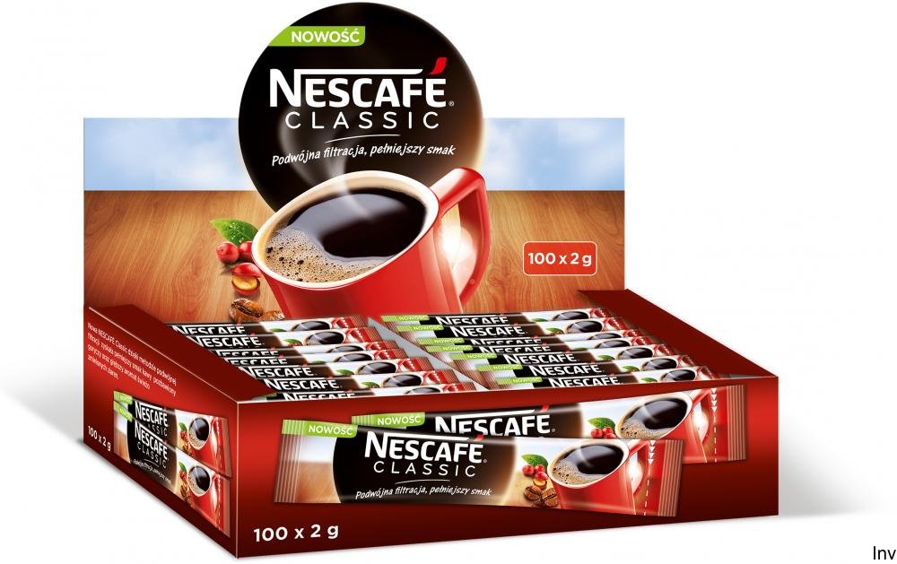 Nescafe Kawa CLASSIC rozpuszczalna 100 x paluszek 2g