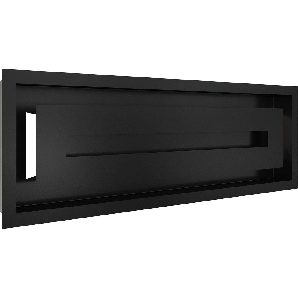 Kratka wentylacyjna kominkowa WIND 17x49 czarna
