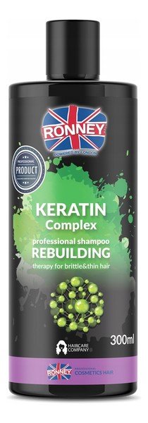 Keratin Complex Ronney Ronney Rebuilding Szampon odbudowujący do włosów kruchych i cienkich 300 ml