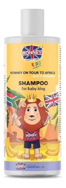 Ronney Ronney KIDS ON TOUR TO AFRICA Szampon do włosów o bananowym zapachu 300 ml