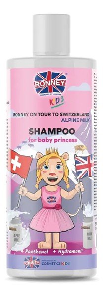 Ronney Ronney KIDS ON TOUR TO SWITZERLAND Szampon do włosów o zapachu alpejskiego mleka 300 ml