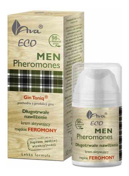 Ava Labolatorium Eco Men Pheromones długotrwałe nawilżenie krem do twarzy aktywujący męskie feromony 50ml