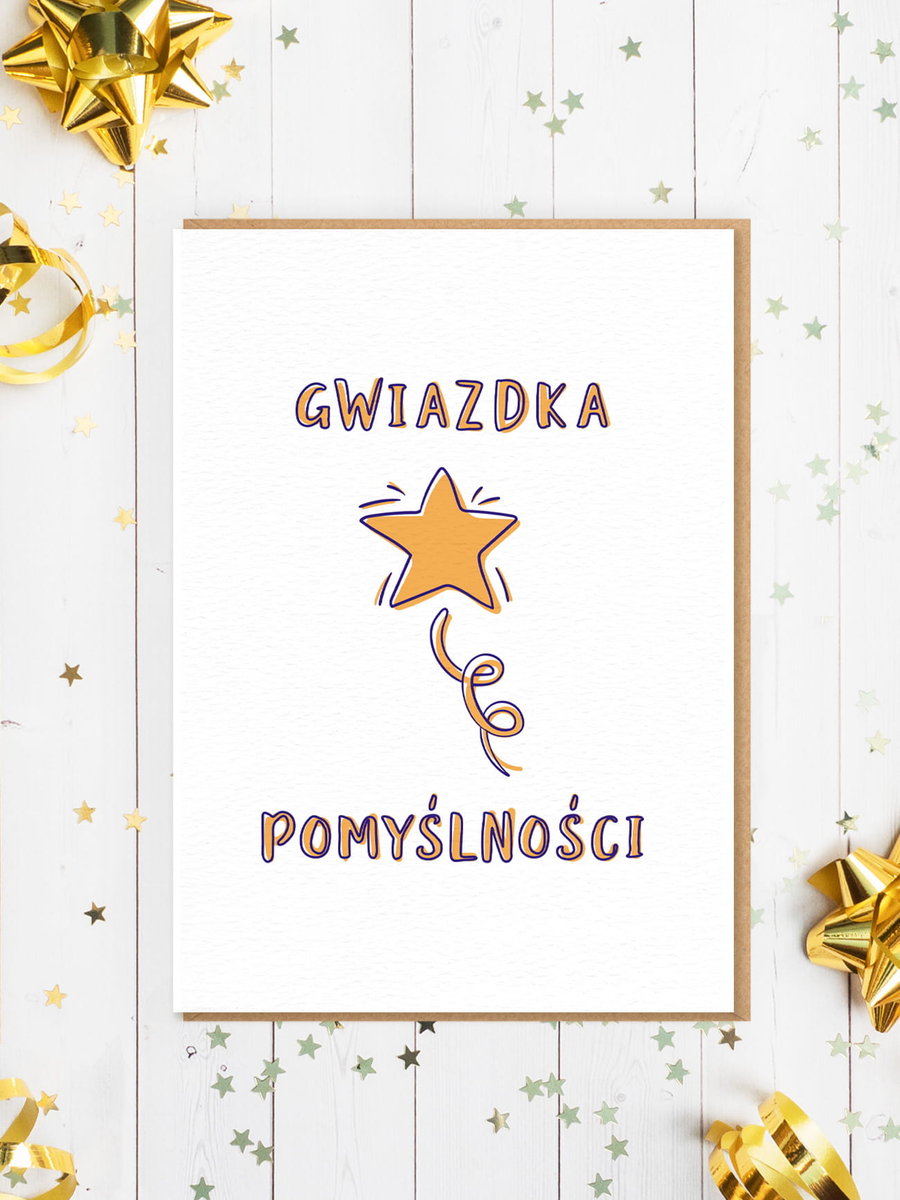 Karnet Urodziny - Gwiazdka pomyślności