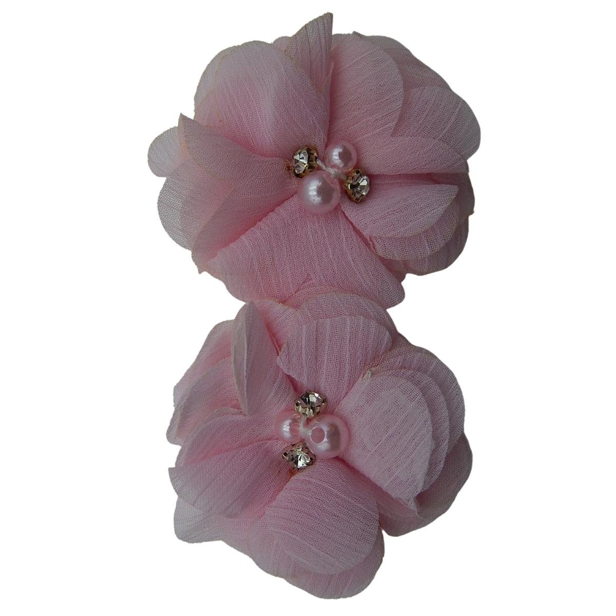 Kwiat Ozdobny Z Materiału Antyczny Róż 2 Szt. Nr 3