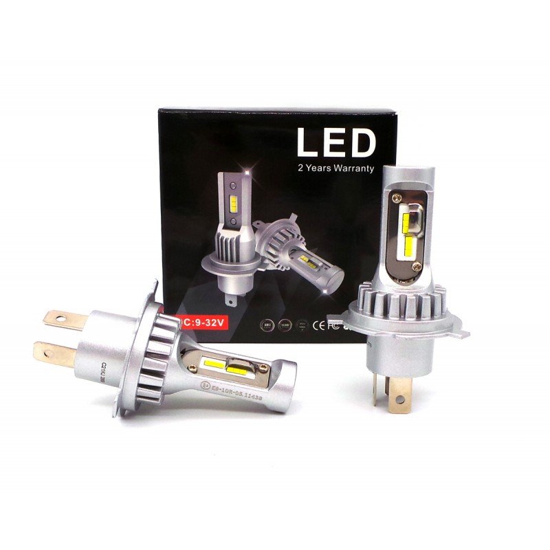 Żarówki Led H19 9V-32V Canbus Csp 2Szt Mocne 2X4000Lm Nowość Motoledy
