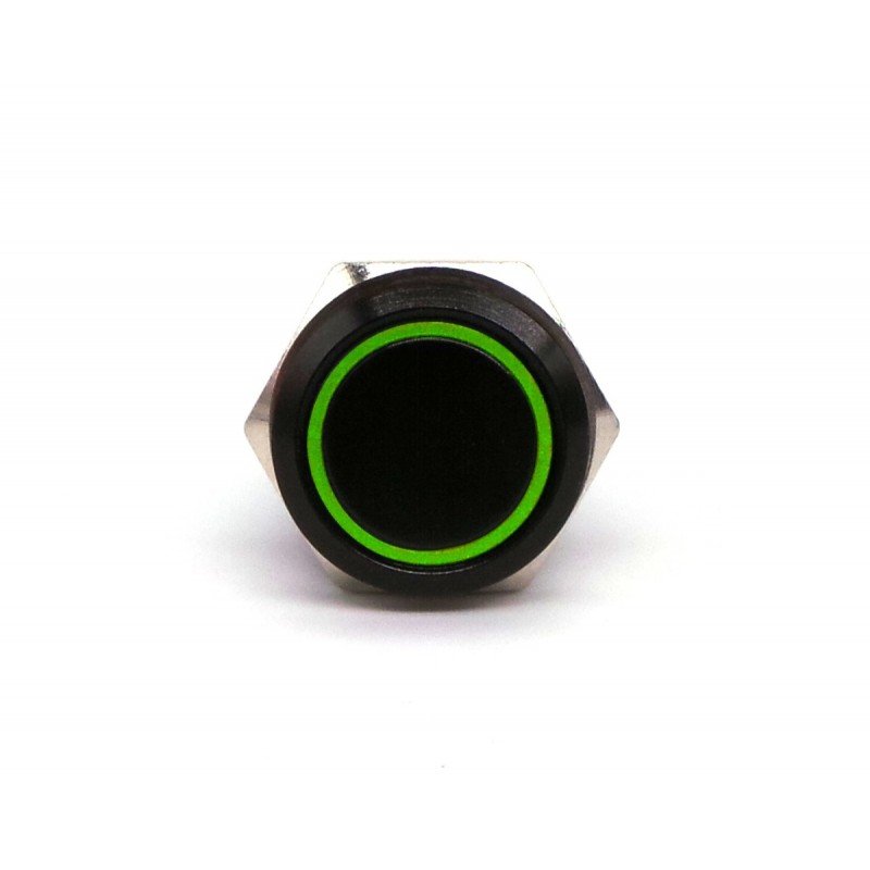 Włącznik On/Off, Przycisk Zatrzaskowy Led 18Mm Czarny Różne Kolory Motoledy