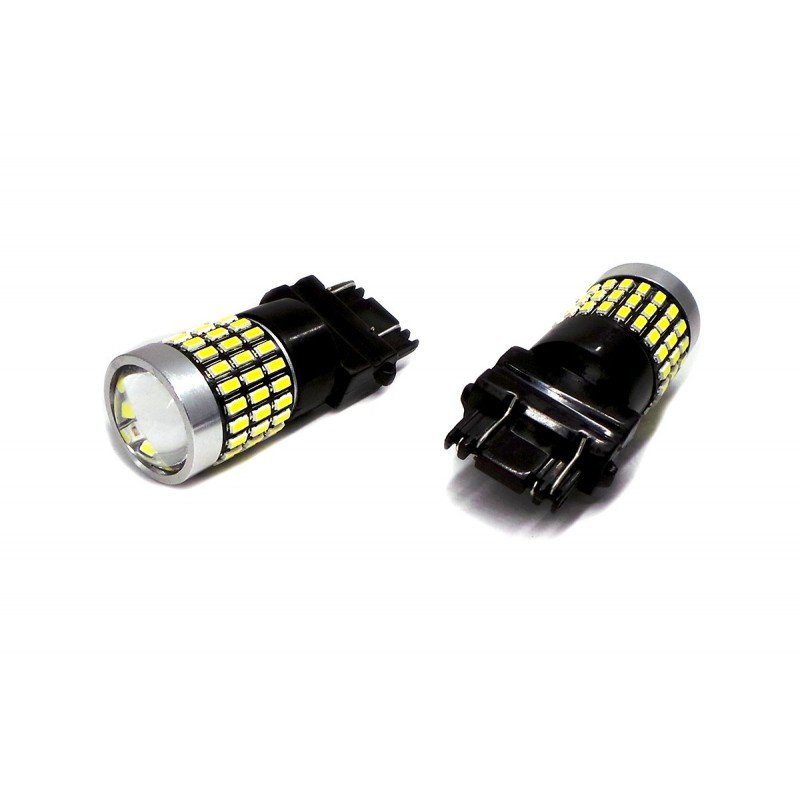 P27/7W Żarówka Led 3157 12-24V Canbus 2100Lm Biała Z Soczewką Motoledy