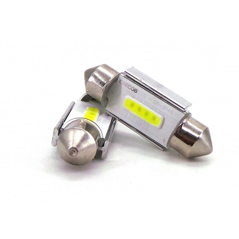 C3W, C5W Żarówka Led Sv8.5 12V Cob Canbus 31Mm 240Lm Biała Mocna Motoledy