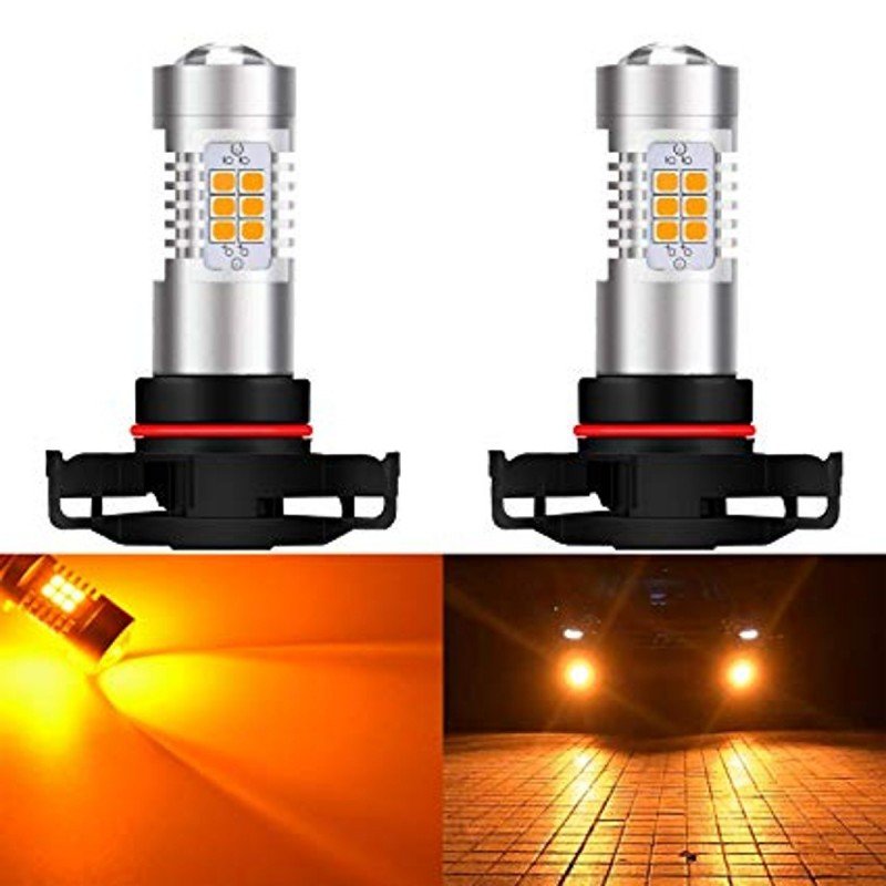 H16 Żarówka Led Psy24W, Ps19W 12-24V Canbus Pomarańczowa 1900Lm Motoledy