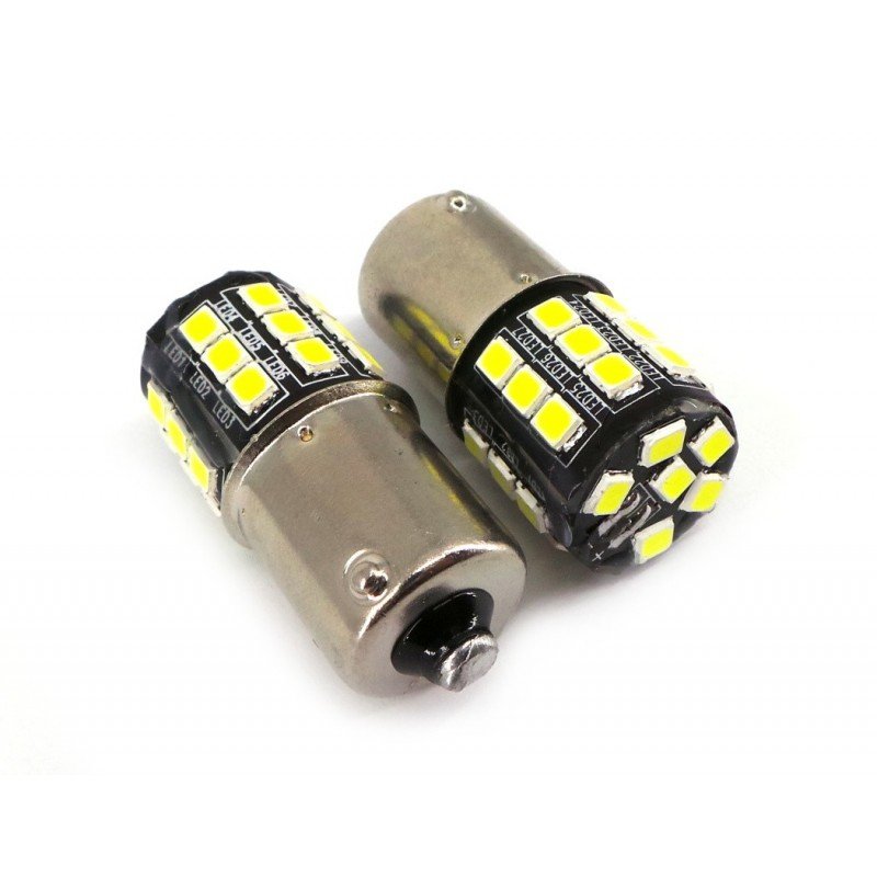 motoLEDy żarówka LED BA15S R5W R10W P21W 6137 1156 12-24V CANBUS biała 1100lm 505