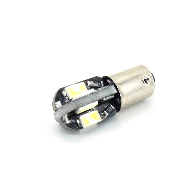 H6W Żarówka Led Bax9S 12V 320Lm Biała Canbus Motoledy