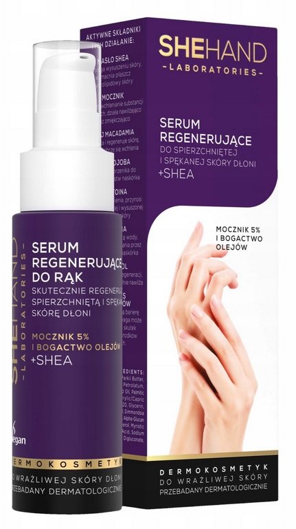 SheHand Serum regenerujące do spierzchniętej i spękanej skóry dłoni 50 ml