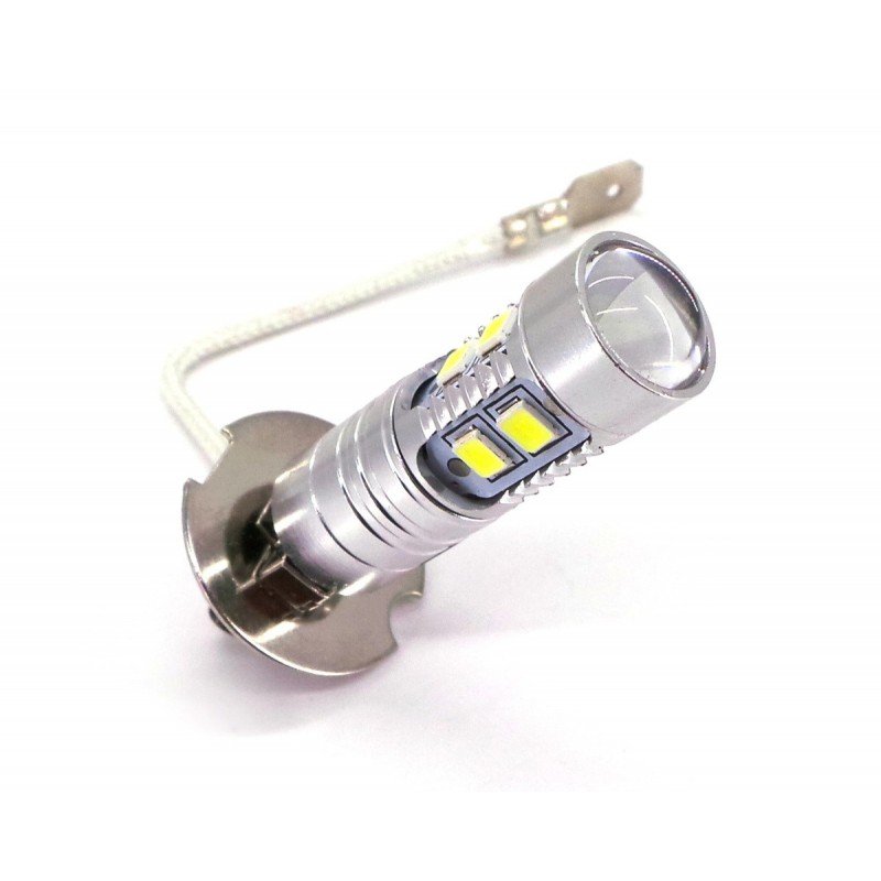 H3 Żarówka Led 12V 1200Lm Biała Canbus Motoledy