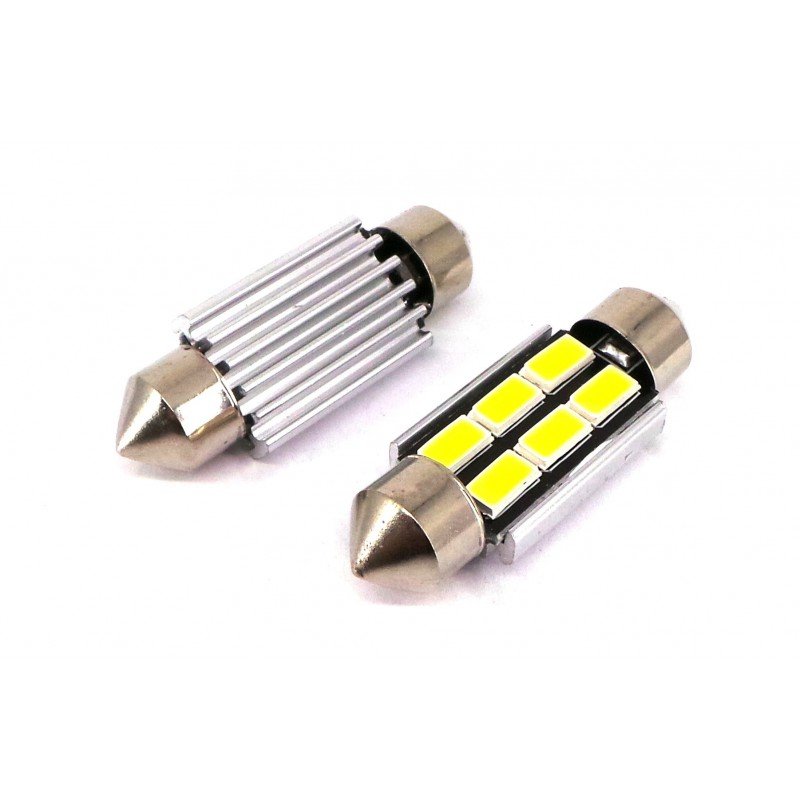 C5W Żarówka Led Sv8.5 12V Canbus 36Mm 240Lm Biała Motoledy