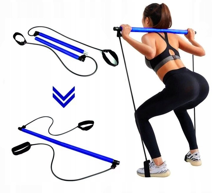 Drążek do ćwiczeń Gumy Oporowe Pilates Joga Fit