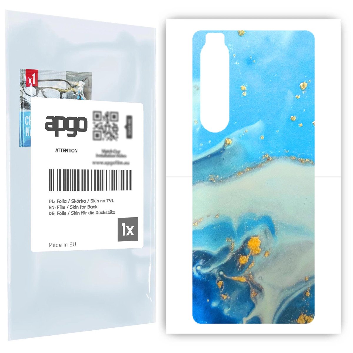 Folia naklejka skórka strukturalna 3D na TYŁ do Sony Xperia 1 III -  3D Skin - apgo 3D SKINS