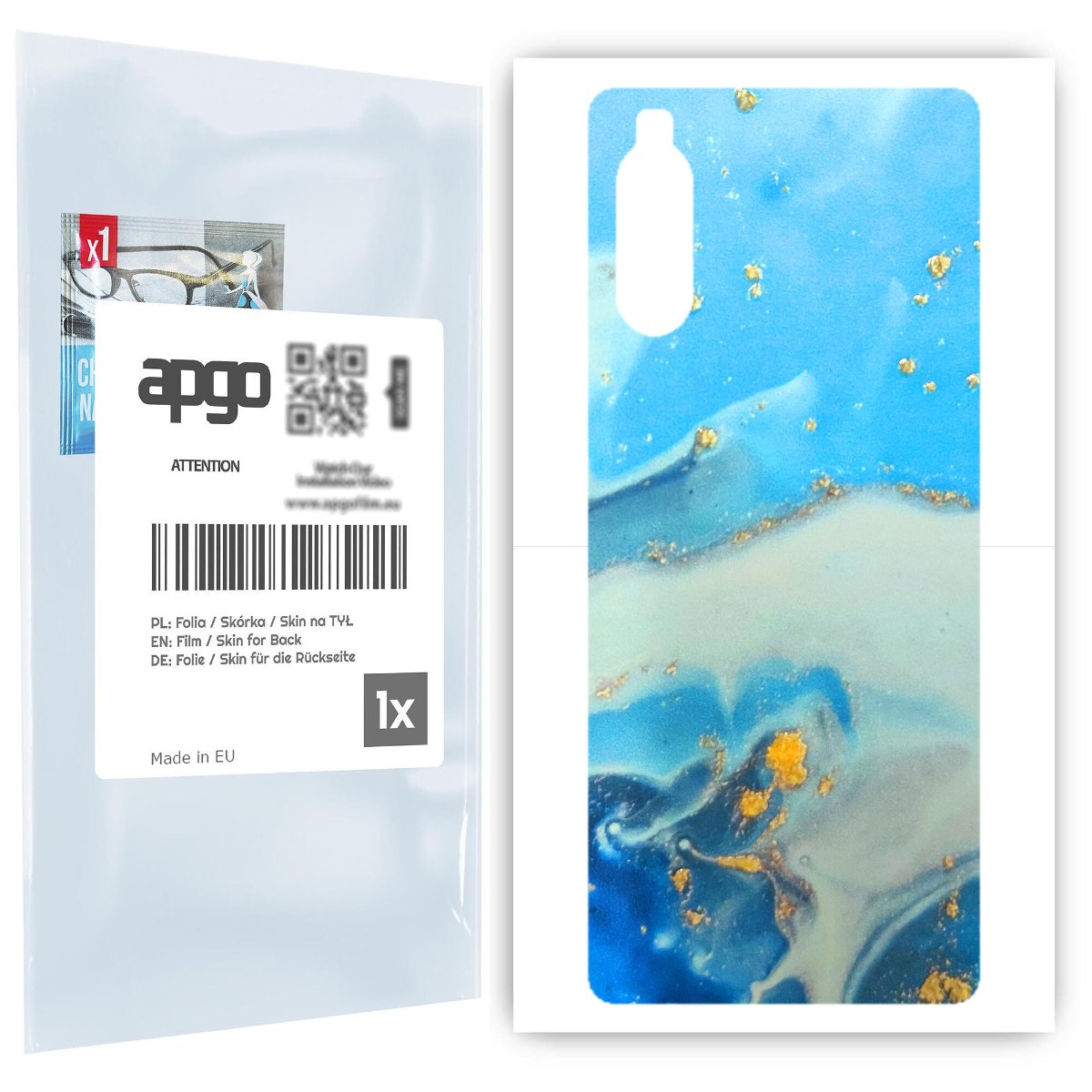 Folia naklejka skórka strukturalna 3D na TYŁ do Sony Xperia 10 III -  3D Skin - apgo 3D SKINS