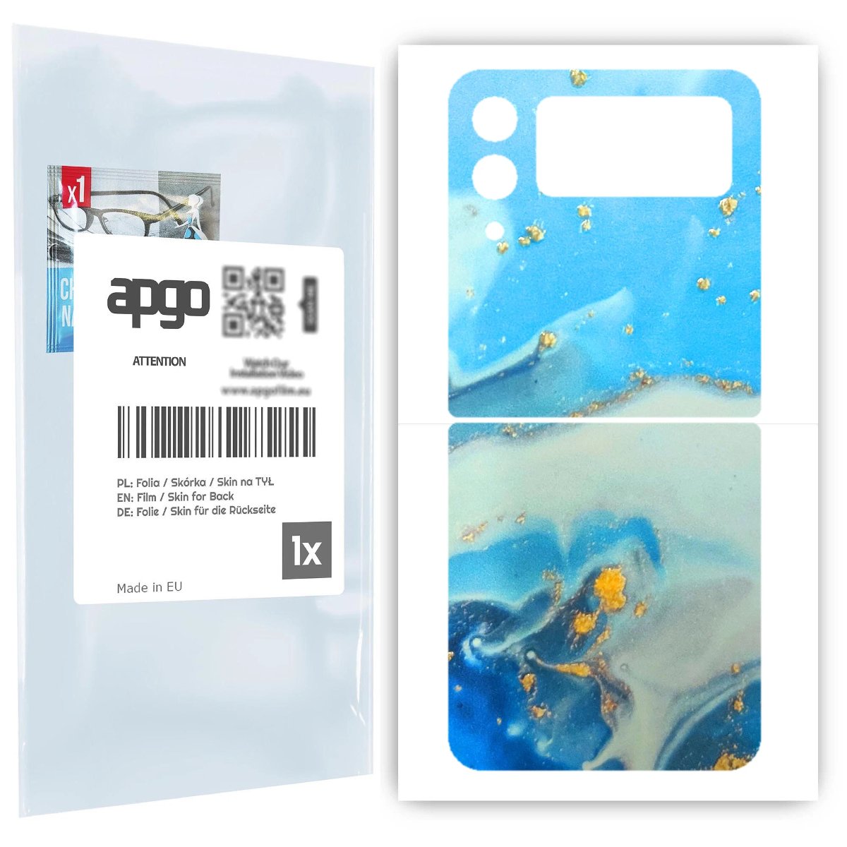 Folia naklejka skórka strukturalna 3D na TYŁ do Samsung Galaxy Z Flip 3 -  3D Skin - apgo 3D SKINS
