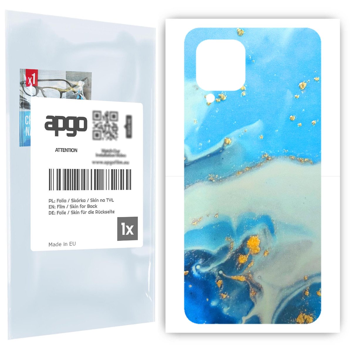 Folia naklejka skórka strukturalna 3D na TYŁ do Samsung Galaxy M22 -  3D Skin - apgo 3D SKINS