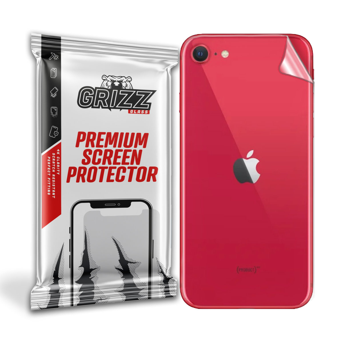GrizzGlass UltraSkin folia na tył do Apple iPhone SE 2020