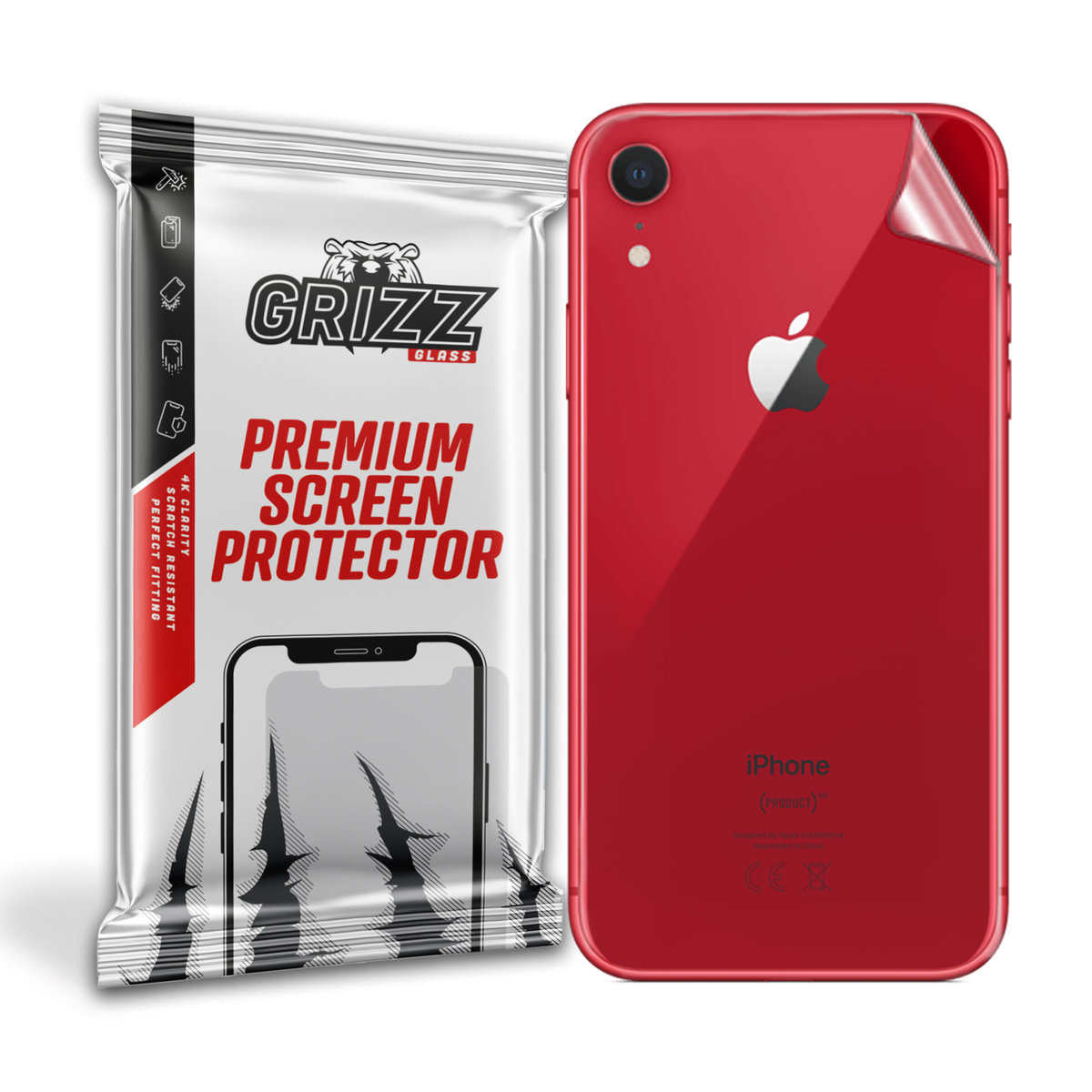 GrizzGlass UltraSkin folia na tył do Apple iPhone XR