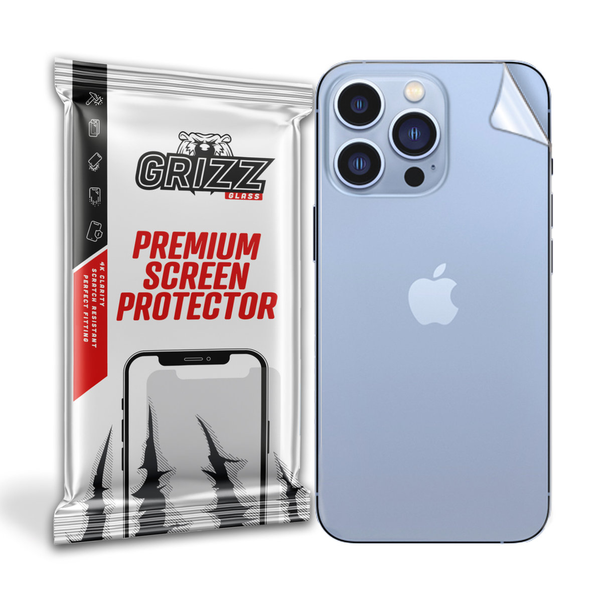 GrizzGlass SatinSkin folia na tył do Apple iPhone 13 Pro Max